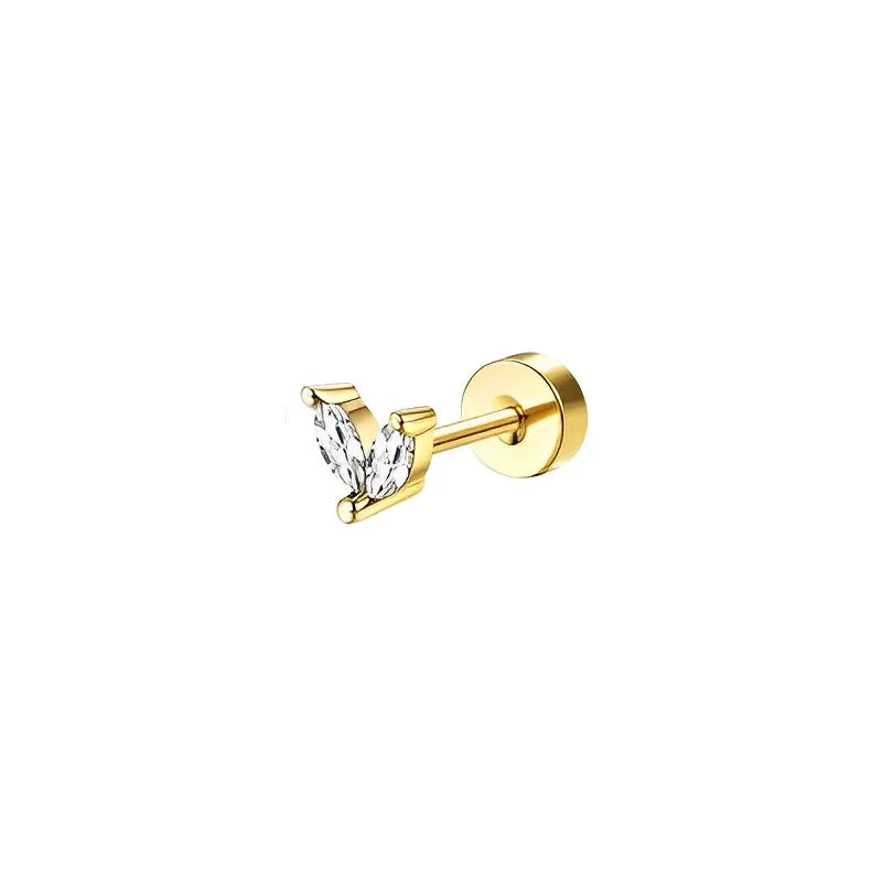 PureSafe Flat Back Earrings – Surgical Steel Studs  Gentle on skin. Sleek in style. Made for everyday comfort.