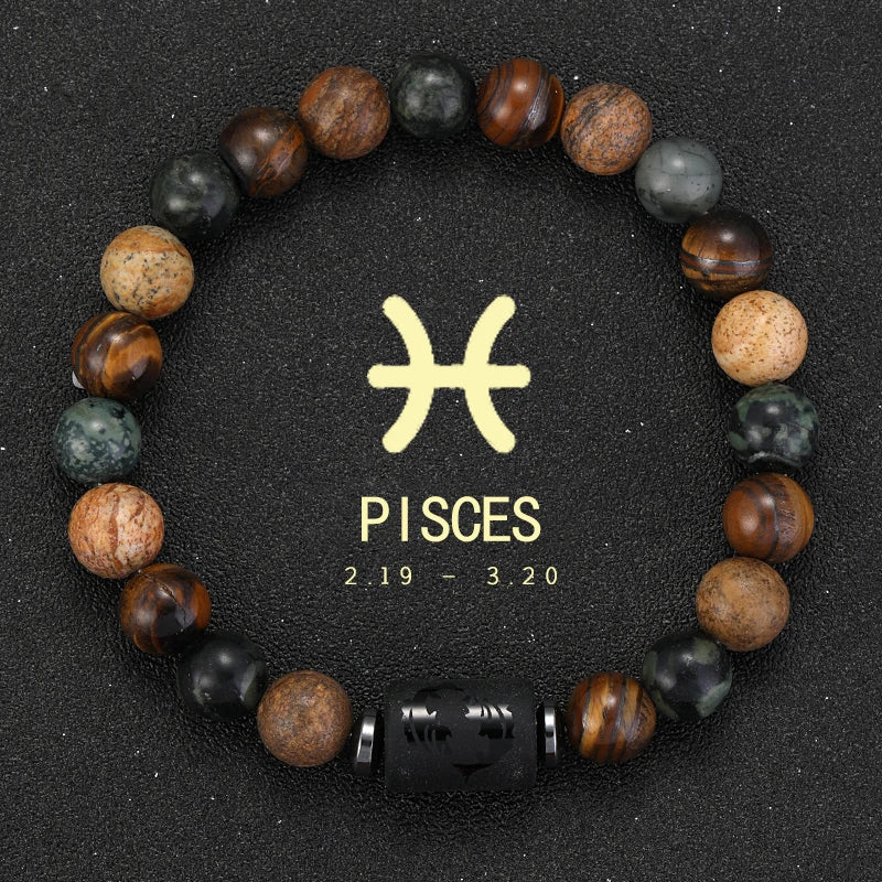 ZodiacStone Bracelet – Natural Crystal Horoscope Band  Your sign. Your energy. Your story.