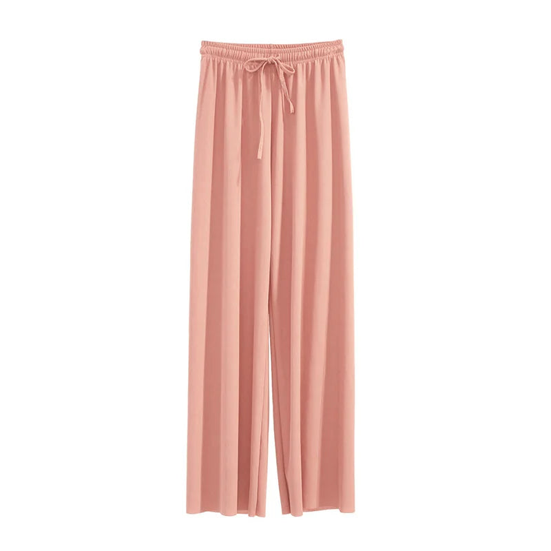 SilkAir Wide-Leg Pants – Lightweight Summer Comfort  Flowy, cool, and effortlessly elegant.