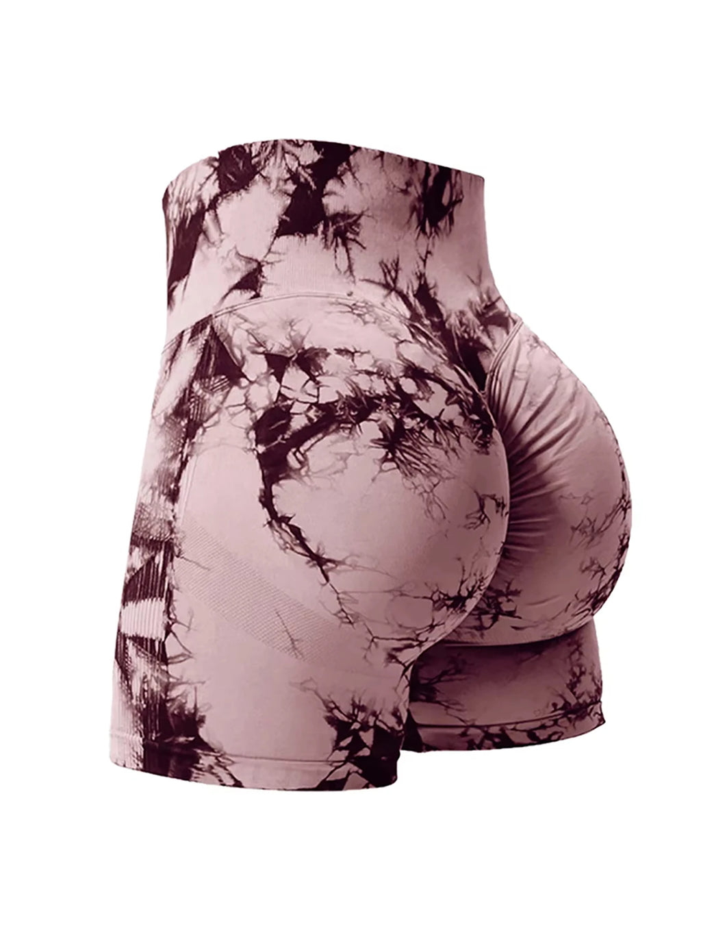TieDye Sculpt Shorts – 2PCS Seamless Gym Set  Bold colors. Sculpted curves. Maximum confidence.