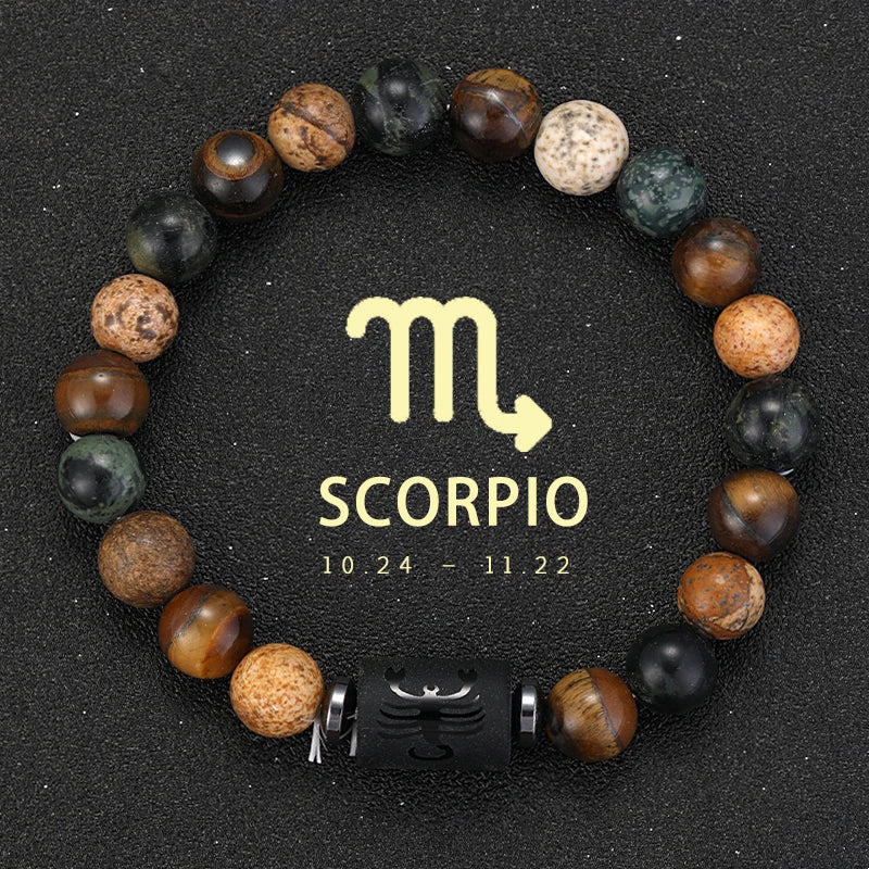 ZodiacStone Bracelet – Natural Crystal Horoscope Band  Your sign. Your energy. Your story.