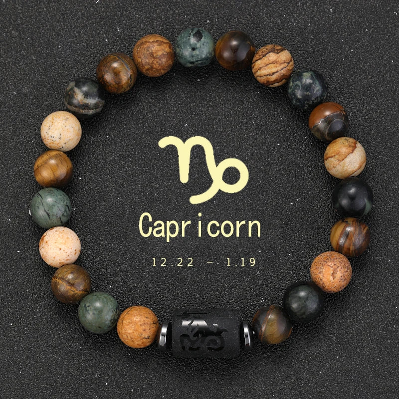 ZodiacStone Bracelet – Natural Crystal Horoscope Band  Your sign. Your energy. Your story.