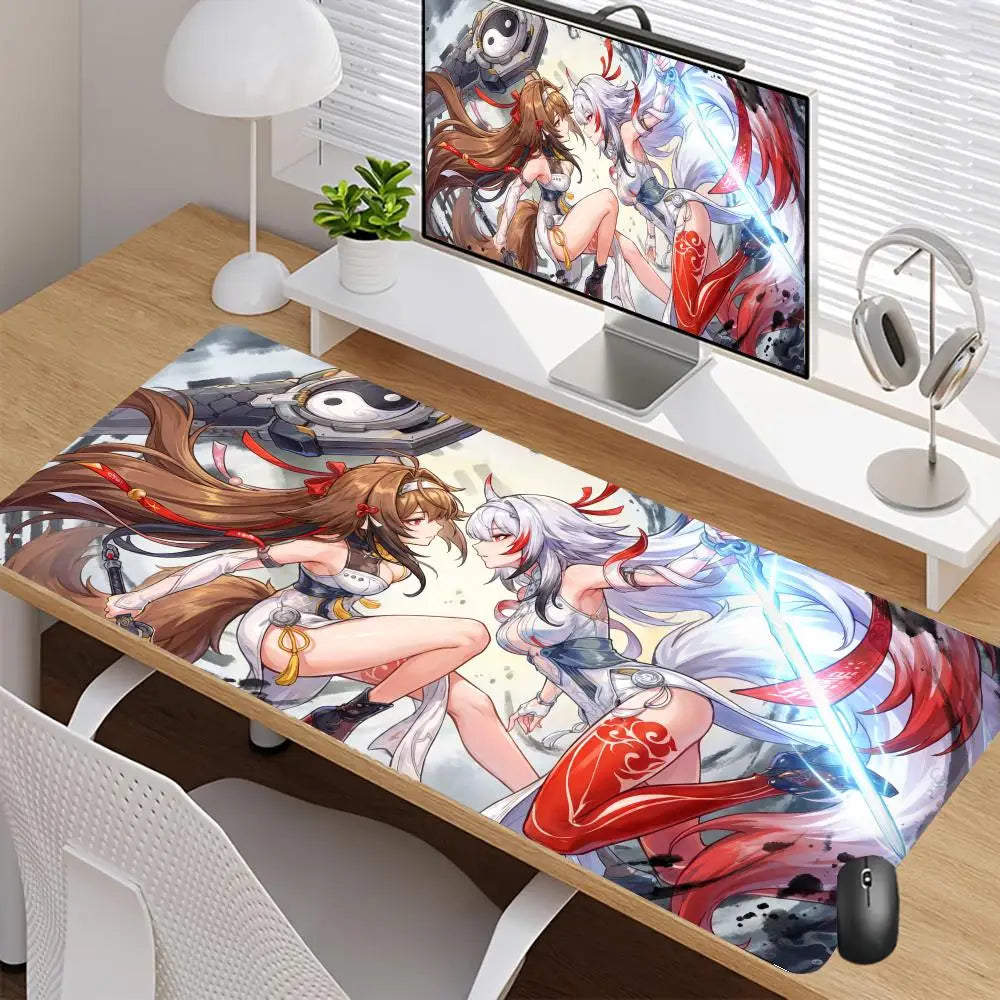 Ye Shunguang Mouse Pad New Anime Girl Zenless Zone Zero ZZZ Game Character Non-slip Mousepad XXL Keyboard Office Table Desk Mat