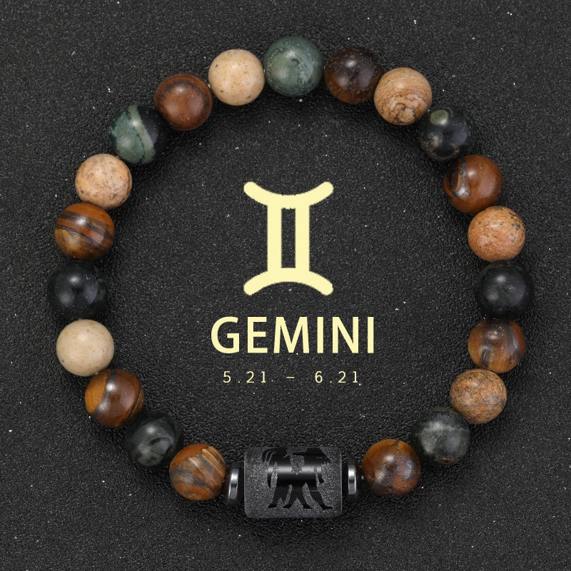 ZodiacStone Bracelet – Natural Crystal Horoscope Band  Your sign. Your energy. Your story.