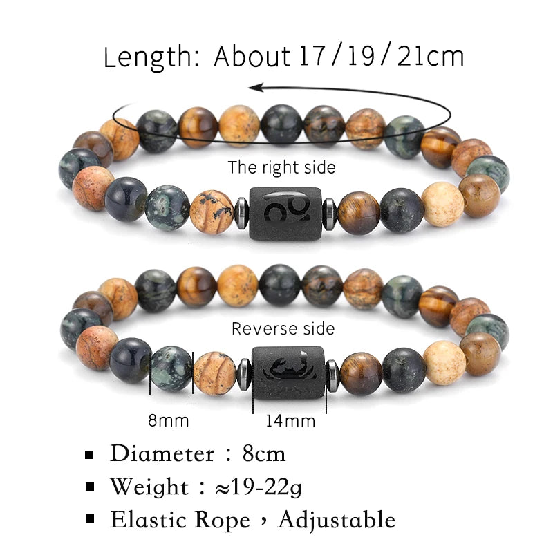 ZodiacStone Bracelet – Natural Crystal Horoscope Band  Your sign. Your energy. Your story.