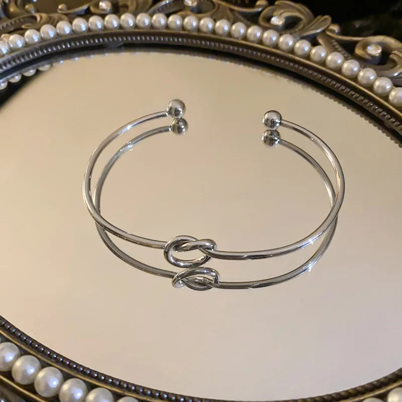 TwistForge Bracelet – Stainless Steel Woven Bangle  Bold texture. Vintage edge. Built to stand out.