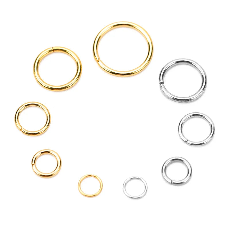 ProLink Jump Rings Set – 100PCS Stainless Steel Connectors  Strong hold. Clean finish. Built for creativity.