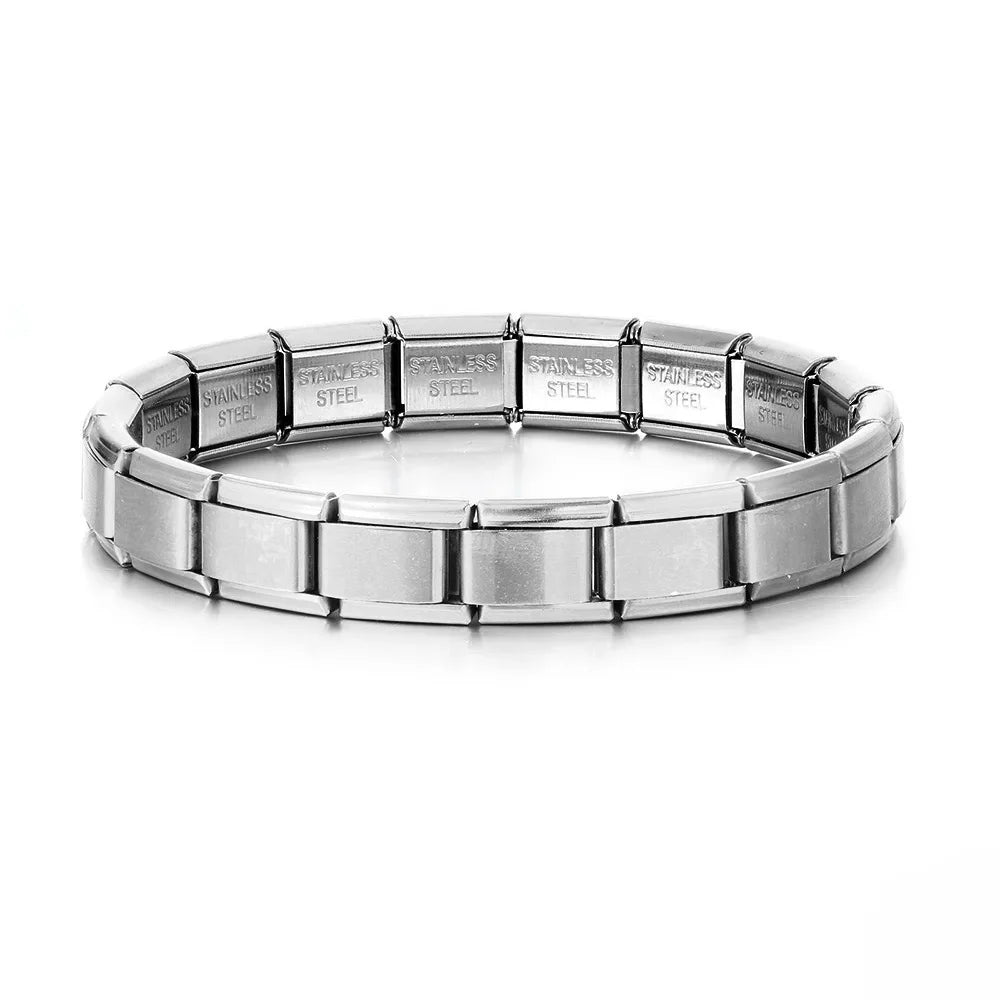 Modu Flex Bracelet – Square Italian Steel Links  Modern shape. Strong style. Built to stand out.
