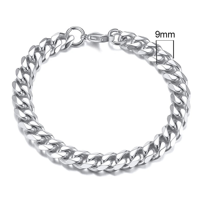 Curb Core Bracelet – Stainless Steel Cuban Link  Solid build. Clean style. Everyday power.