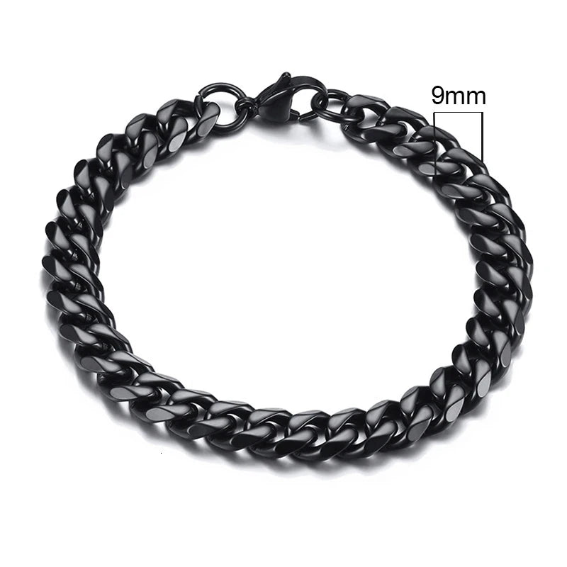 Curb Core Bracelet – Stainless Steel Cuban Link  Solid build. Clean style. Everyday power.