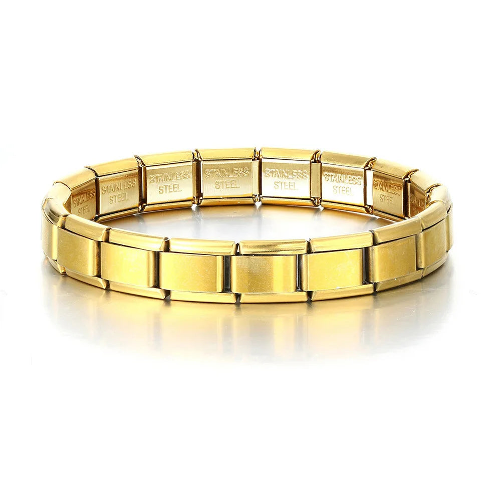 Modu Flex Bracelet – Square Italian Steel Links  Modern shape. Strong style. Built to stand out.