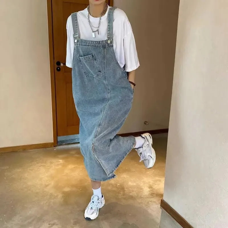 DenimEase Overall Dress – Casual Summer Slip Style  Relaxed, timeless, and effortlessly cool.