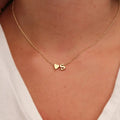 InitialCharm Necklace – Tiny Heart Letter Choker  Personal touch. Delicate shine. Meaningful style.