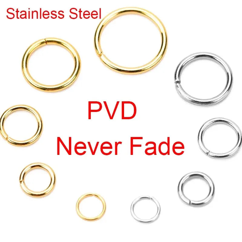 ProLink Jump Rings Set – 100PCS Stainless Steel Connectors  Strong hold. Clean finish. Built for creativity.