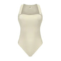 Sculpt Muse Ribbed Bodysuit – Square Neck Sleeveless Fit  Smooth, sculpted, and effortlessly chic.