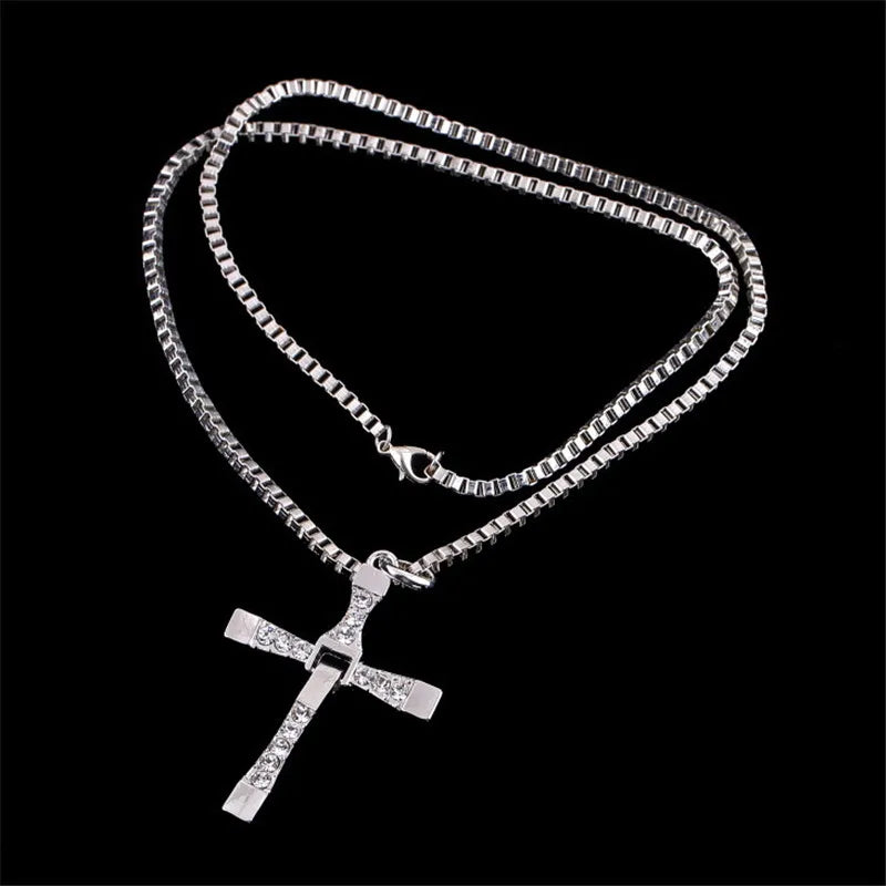 StreetFaith Cross Necklace – Crystal Jesus Pendant  Iconic style. Strong presence. Timeless meaning.