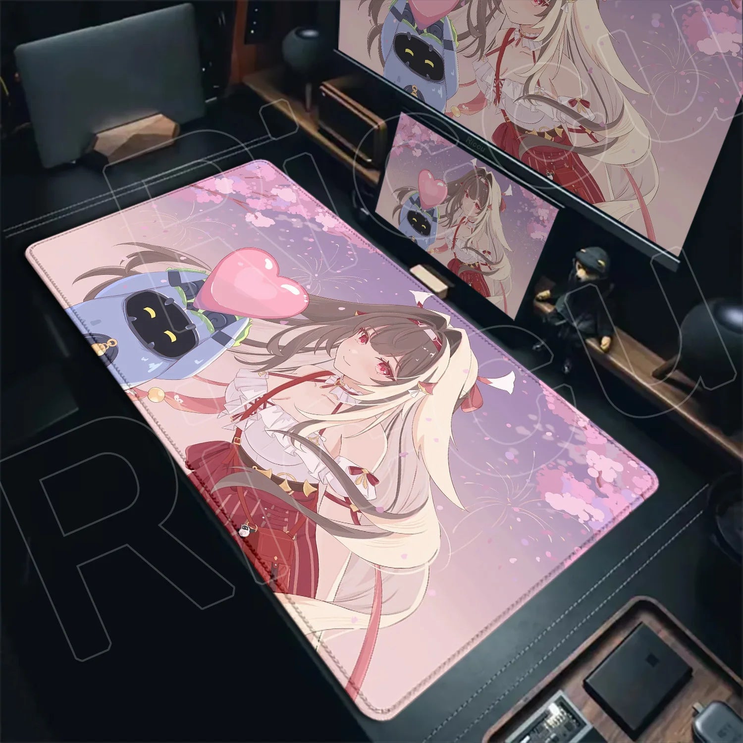 Anime Cute Ye Shunguang Mouse Pad Girl Zenless Zone Zero ZZZ Game Non-slip Mousepad XXL Keyboard Desk Mat 900x400mm Big Mice Mat