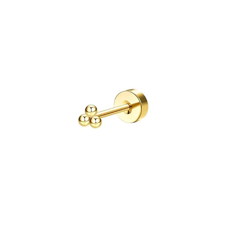 PureSafe Flat Back Earrings – Surgical Steel Studs  Gentle on skin. Sleek in style. Made for everyday comfort.