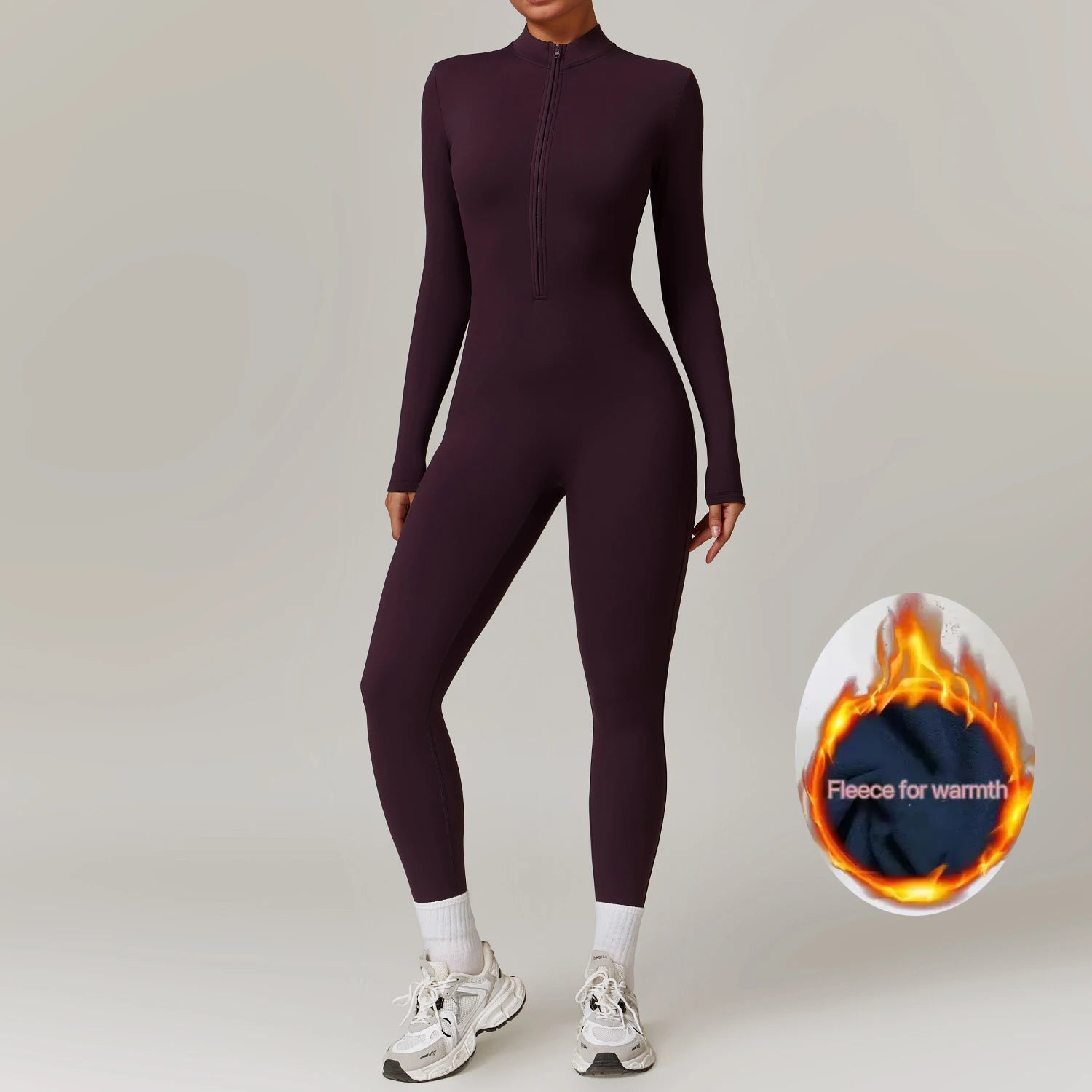 Therma Flex Jumpsuit – Long Sleeve Sculpt Active Suit  Warm coverage. Sleek fit. Total performance.