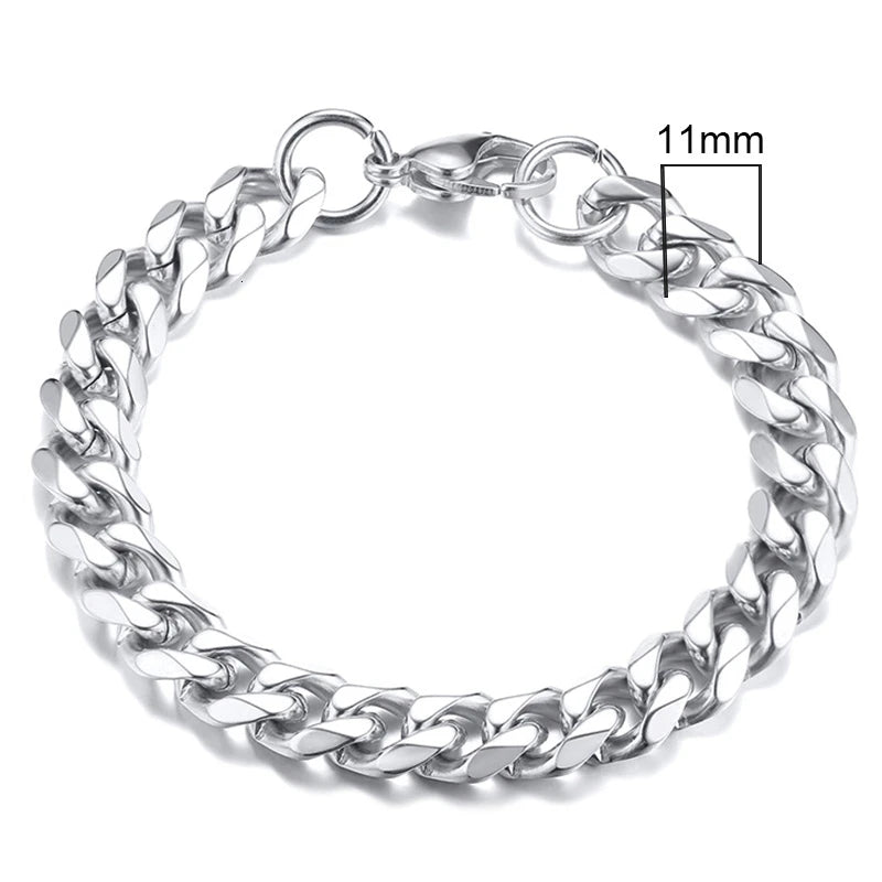 Curb Core Bracelet – Stainless Steel Cuban Link  Solid build. Clean style. Everyday power.