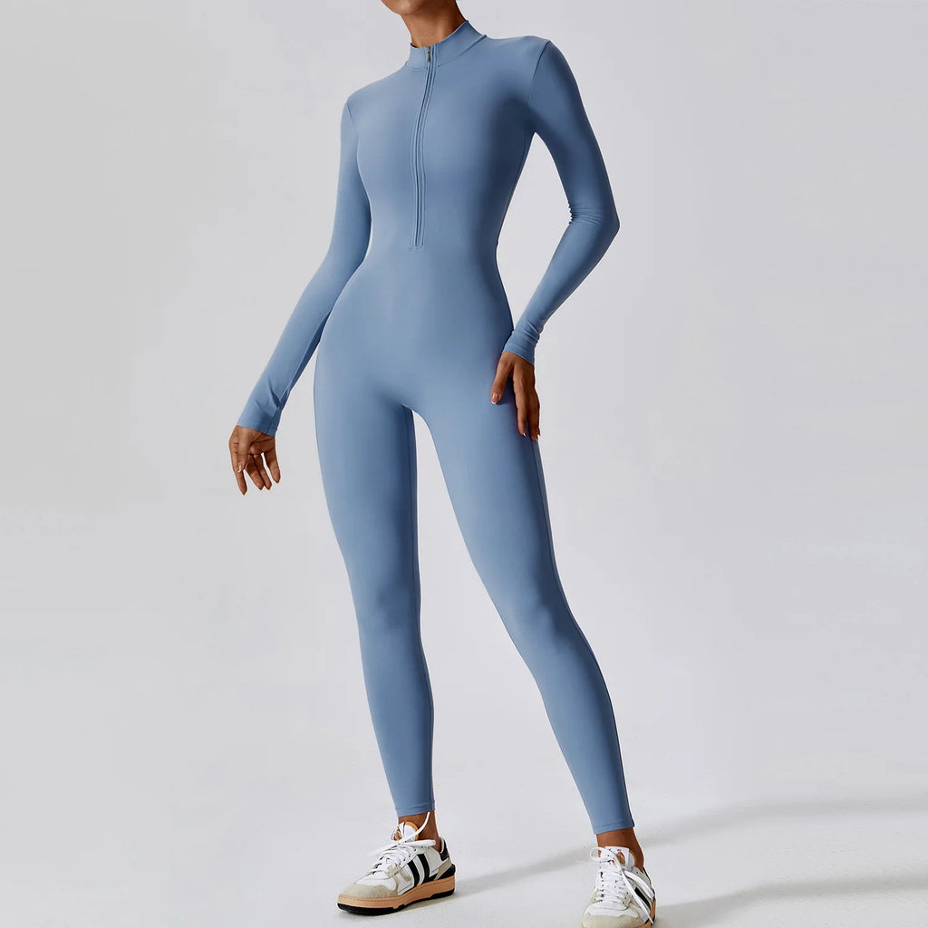 Therma Flex Jumpsuit – Long Sleeve Sculpt Active Suit  Warm coverage. Sleek fit. Total performance.