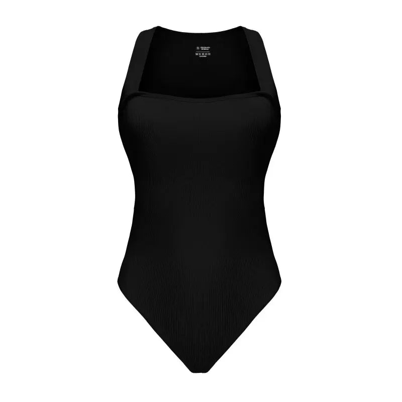 Sculpt Muse Ribbed Bodysuit – Square Neck Sleeveless Fit  Smooth, sculpted, and effortlessly chic.