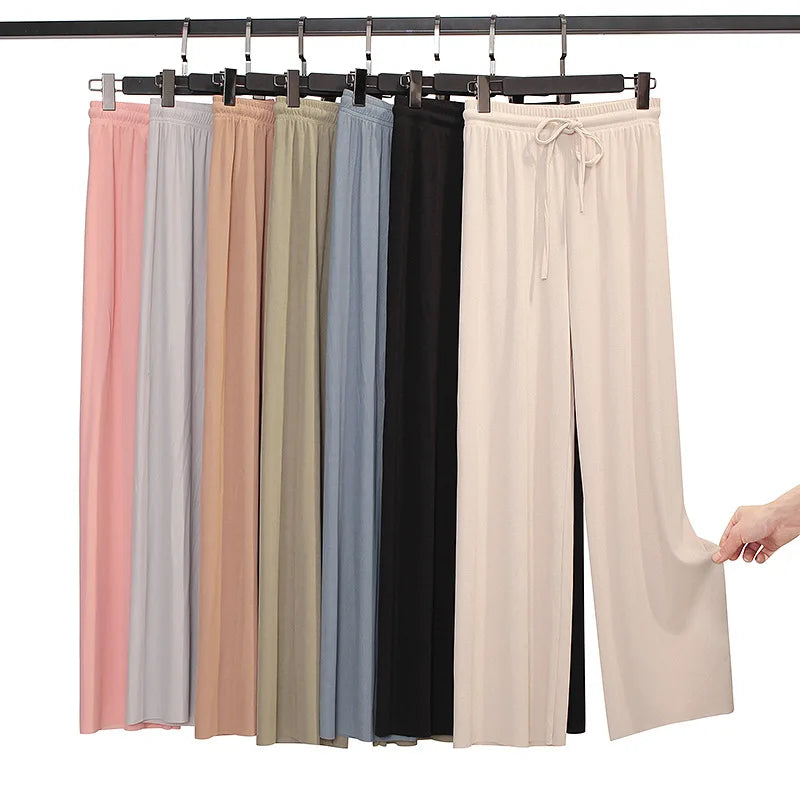 SilkAir Wide-Leg Pants – Lightweight Summer Comfort  Flowy, cool, and effortlessly elegant.