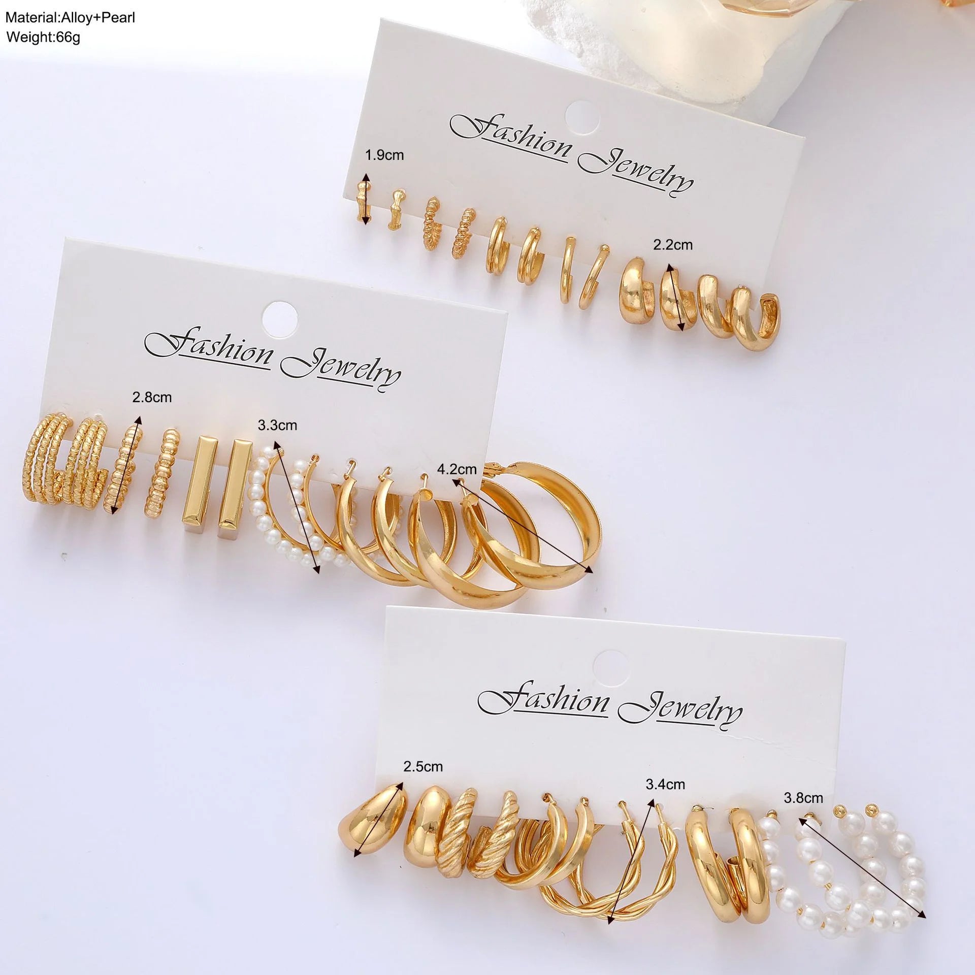 Boho Glow Hoop Set – Geometric Pearl Earrings  Vintage charm. Modern edge. Everyday shine.