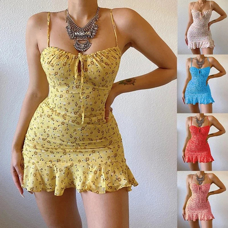 FloraMuse Camisole Dress – Floral Summer Comfort  Light, cute, and effortlessly charming.