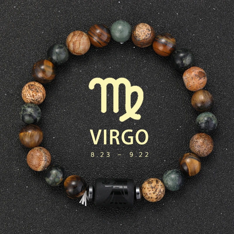 ZodiacStone Bracelet – Natural Crystal Horoscope Band  Your sign. Your energy. Your story.