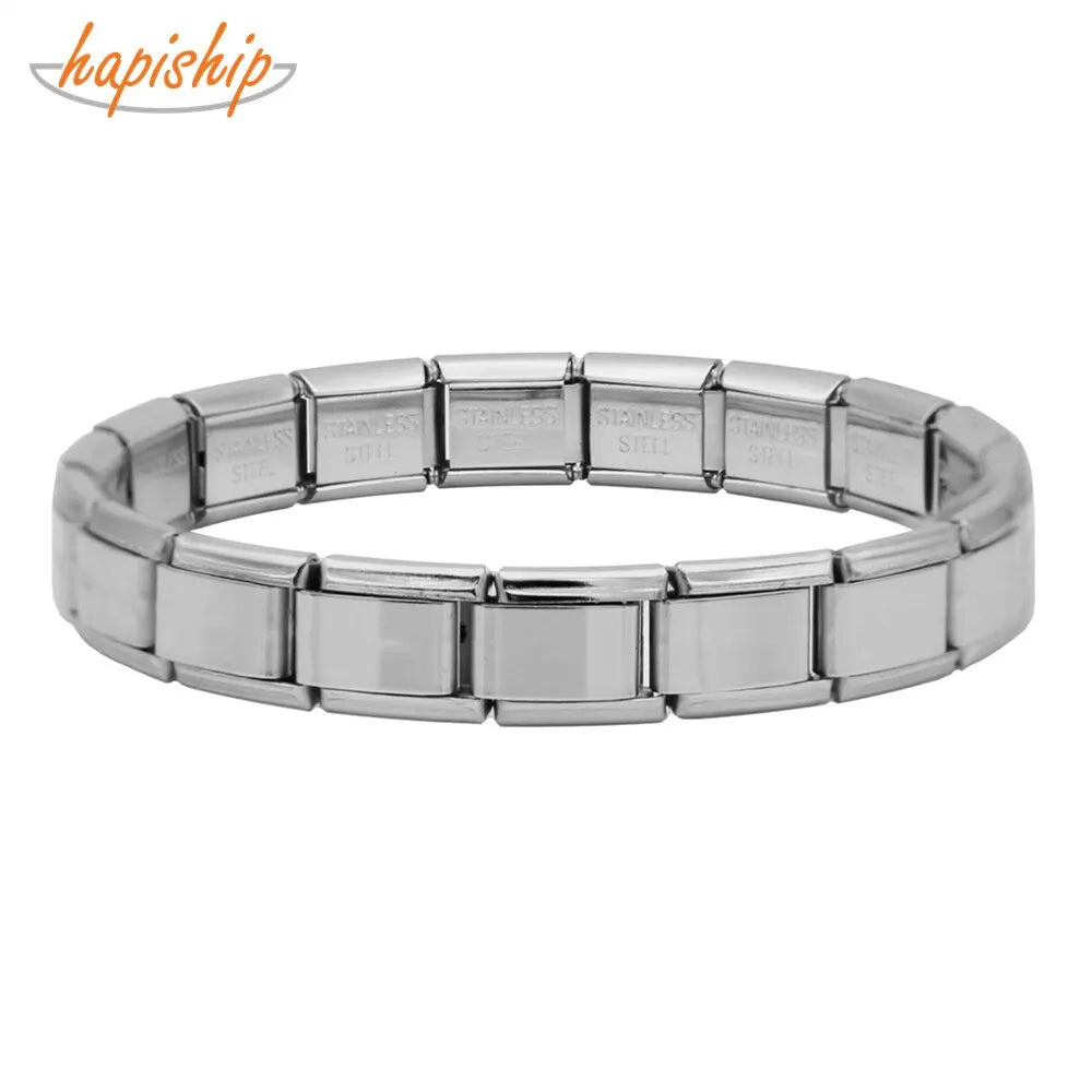 Modu Square Bracelet – Italian Steel Link Band  Sharp design. Strong build. Street-ready style.