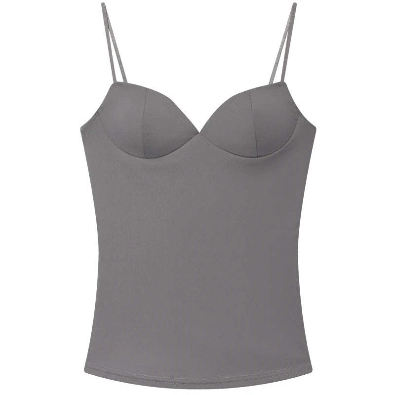 BurgundyMuse Corset Top – Backless Bustier Cami  Rich color. Sculpted fit. Effortless elegance.