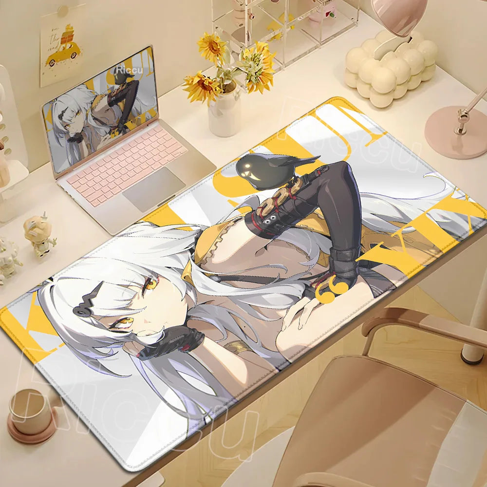 Anime Cute Ye Shunguang Mouse Pad Girl Zenless Zone Zero ZZZ Game Non-slip Mousepad XXL Keyboard Desk Mat 900x400mm Big Mice Mat