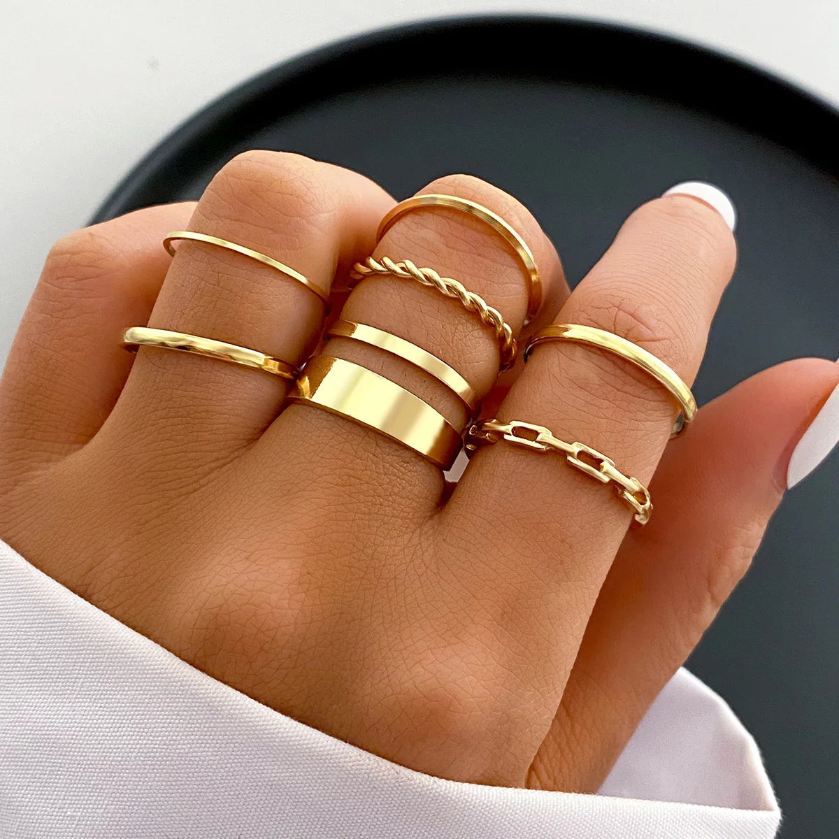 GoldenCharm Ring Set – 58PCS Vintage Mix Rings  Stack it. Mix it. Express your style.