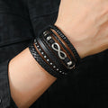 RuggedWrap Bracelet Set – PU Leather & Wood Beads  Natural vibe. Strong style. Built for everyday wear.