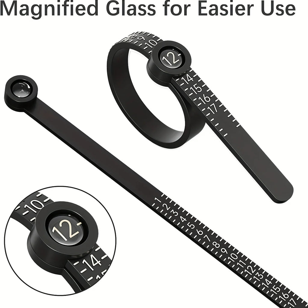 SizePerfect Ring Sizer – Multi-Scale Measuring Tool with Magnifier  Measure right. Fit perfectly. No guesswork.