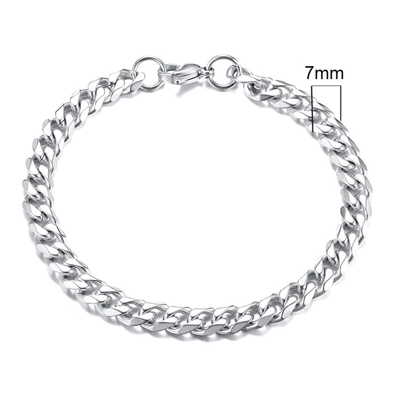 Curb Core Bracelet – Stainless Steel Cuban Link  Solid build. Clean style. Everyday power.