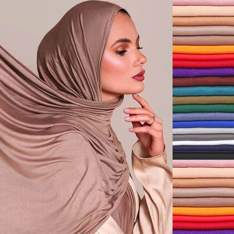 ModalSoft Hijab – Premium Cotton Jersey Scarf  Soft touch. Elegant drape. Everyday comfort.