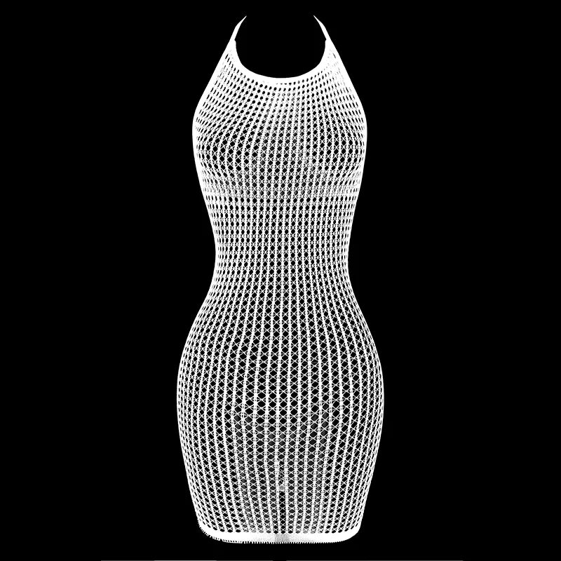 SeaLure Fishnet Cover-Up – Sheer Bodycon Beach Dress  Daring, lightweight, and made to stand out.