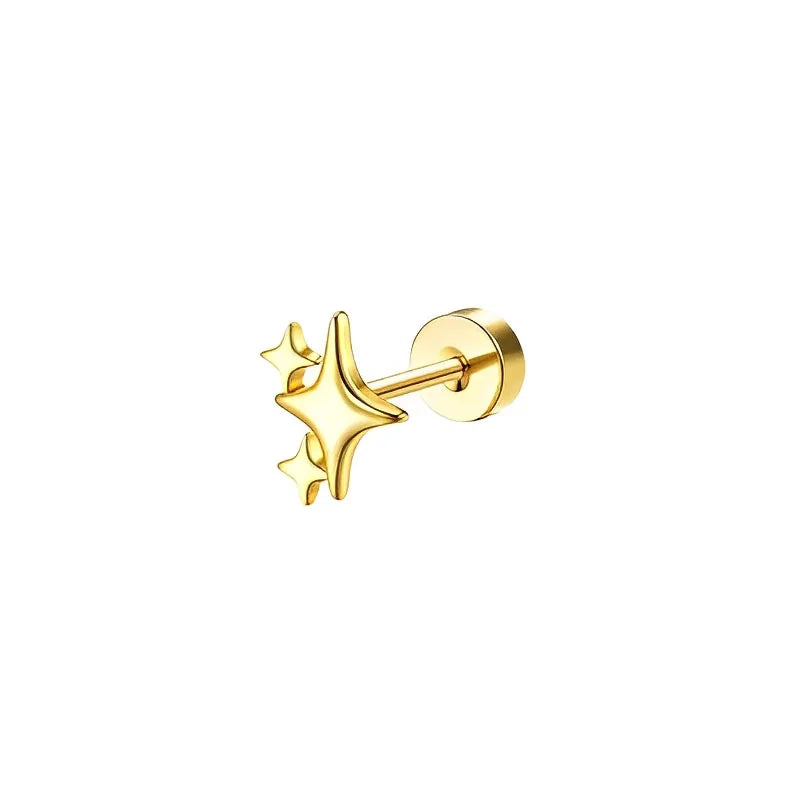 PureSafe Flat Back Earrings – Surgical Steel Studs  Gentle on skin. Sleek in style. Made for everyday comfort.