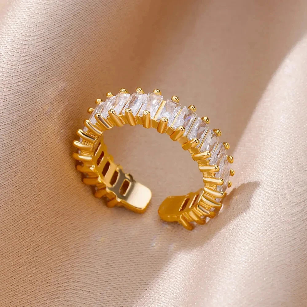 Ever Gold Ring – 316L Stainless Steel Band  Timeless shine. Lasting quality. Made to stay.