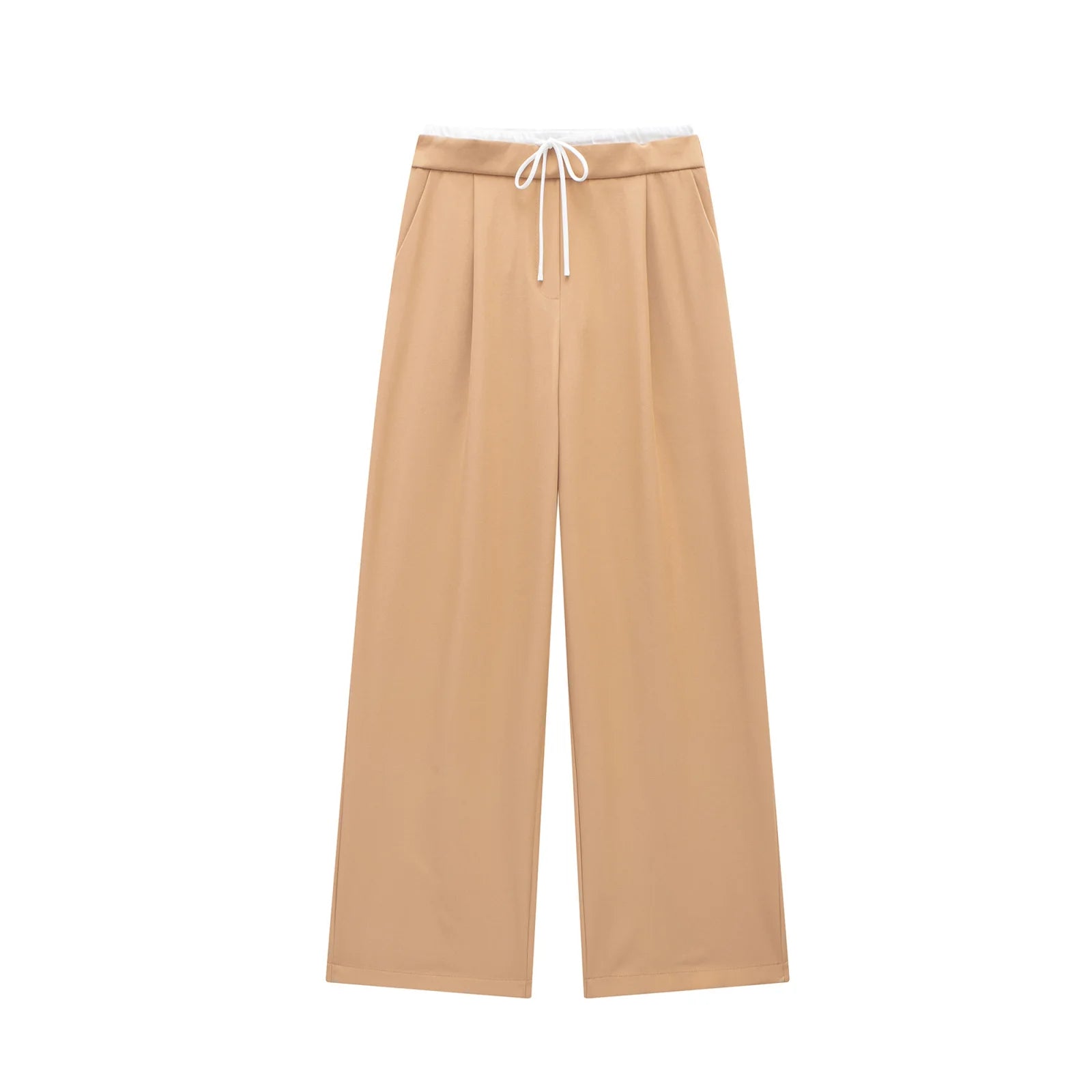 ChicLace Straight Pants – High-Waist Zip Detail Trousers  Structured style. Elegant fit. Effortless confidence.