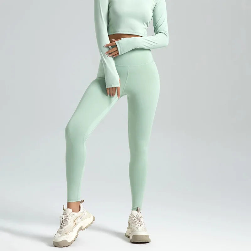 SculptFlex Seamless Leggings – High-Waist Booty Lift Fit (S–3XL)  Sculpt your curves. Move freely. Fit for every body.