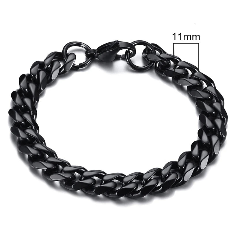 Curb Core Bracelet – Stainless Steel Cuban Link  Solid build. Clean style. Everyday power.