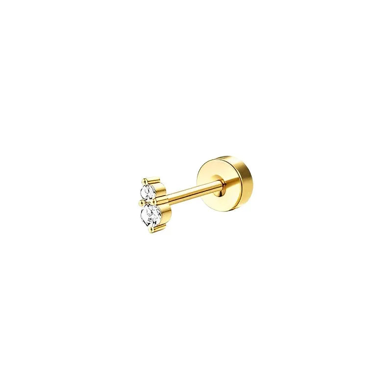 PureSafe Flat Back Earrings – Surgical Steel Studs  Gentle on skin. Sleek in style. Made for everyday comfort.