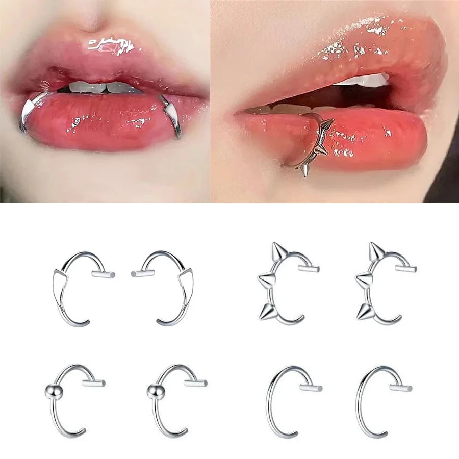 Edge Wrap Clip Rings – 2PCS No-Piercing Set  No piercing. Bold attitude. Instant edge.