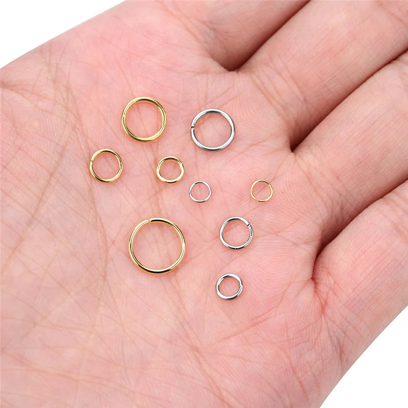 ProLink Jump Rings Set – 100PCS Stainless Steel Connectors  Strong hold. Clean finish. Built for creativity.