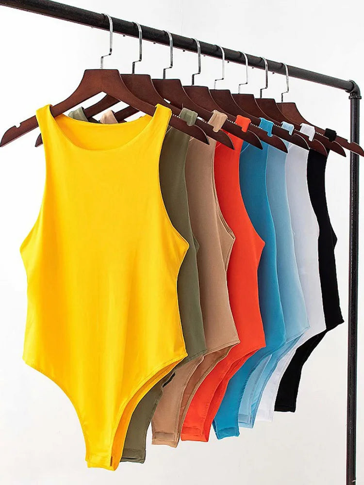 Color Muse Bodysuit – Slim Bodycon Playsuit  Sleek fit. Bold colors. Effortless confidence.