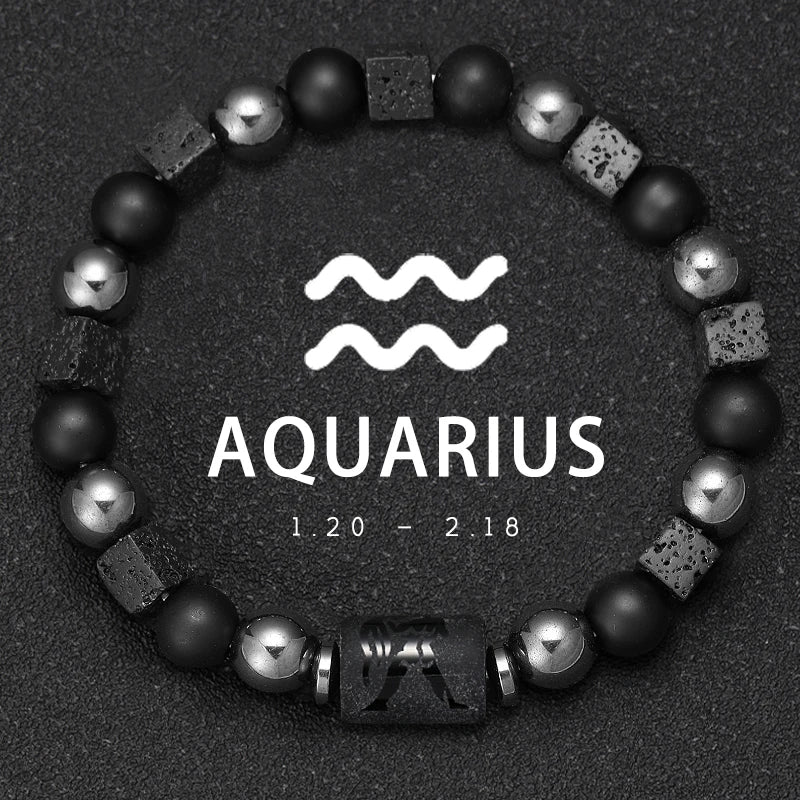 ZodiacStone Bracelet – Natural Crystal Horoscope Band  Your sign. Your energy. Your story.