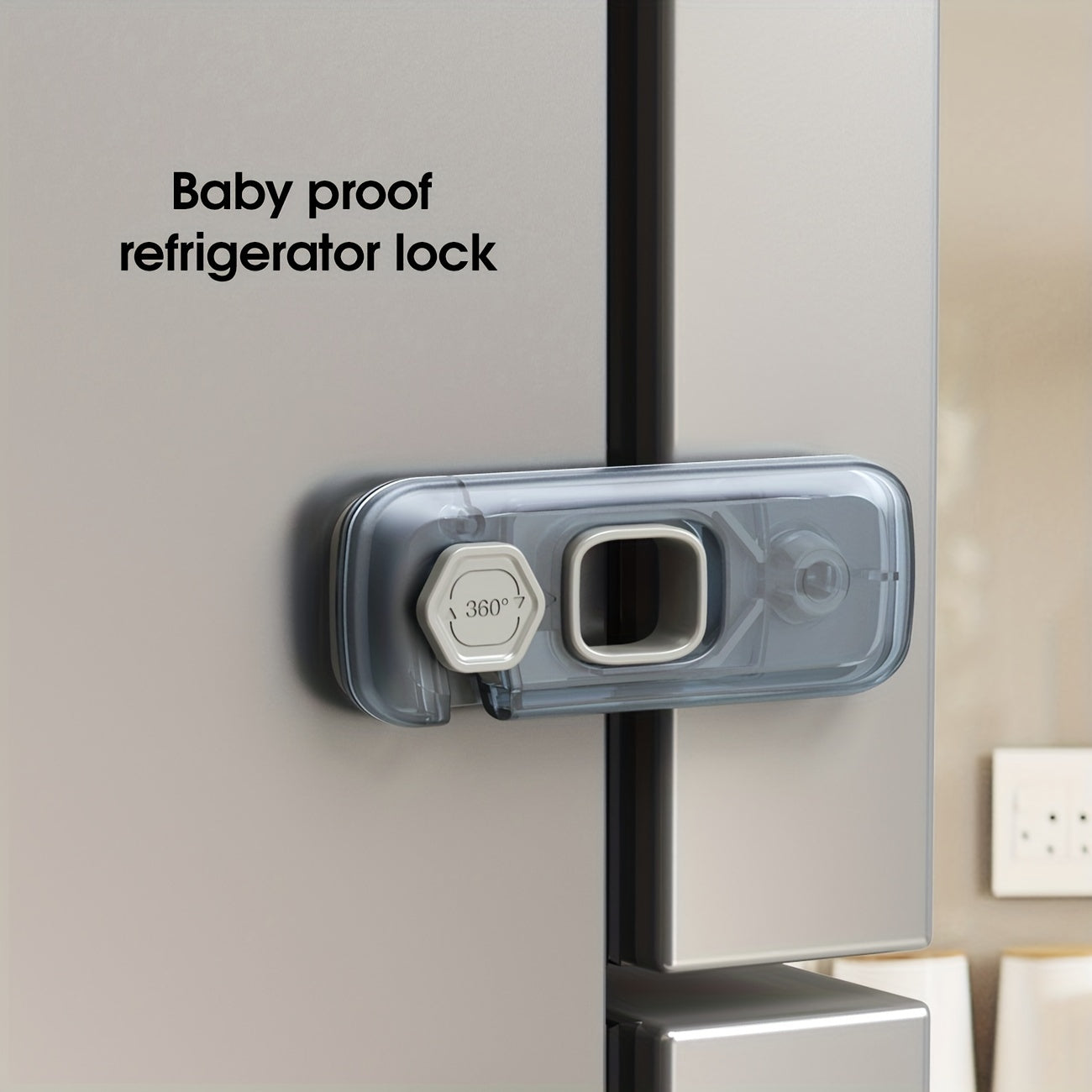 1pc Child Safety Fridge Lock Single-Door Refrigerator Door Stopper Baby Protection Kids Safety Care Freezer Lock Cabinet Lock Cabinet Door Lock